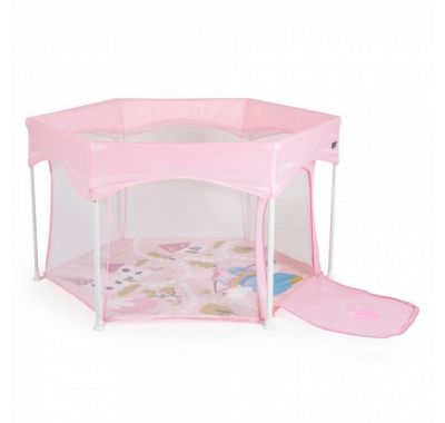 Παρκοκρέβατο πολύγωνο Cangaroo Playbox pink στο Bebe Maison