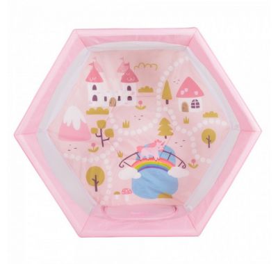 Παρκοκρέβατο πολύγωνο Cangaroo Playbox pink στο Bebe Maison