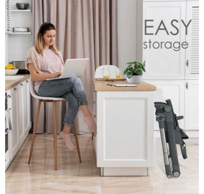 Καρέκλα Φαγητού-Κούνια Bebe Stars Yum-Yum 2σε1 Grey 870-186 στο Bebe Maison