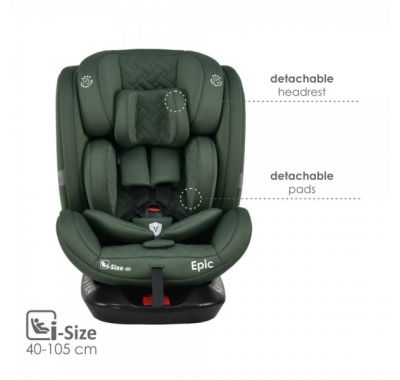 Παιδικό κάθισμα αυτοκινήτου Bebe Stars i-Size 40-150 εκ. Epic Isofix 360° Forest Green στο Bebe Maison