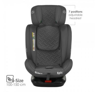 Παιδικό κάθισμα αυτοκινήτου Bebe Stars i-Size 40-150 εκ. Epic Isofix 360° Smoked Grey στο Bebe Maison