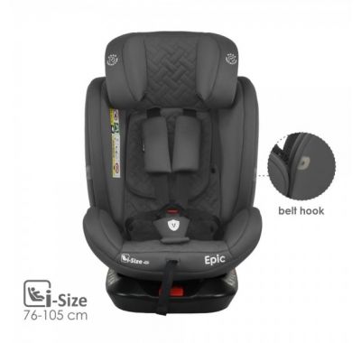 Παιδικό κάθισμα αυτοκινήτου Bebe Stars i-Size 40-150 εκ. Epic Isofix 360° Smoked Grey στο Bebe Maison