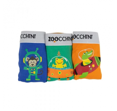 Εκπαιδευτικά βρακάκια Zoocchini Boys Space Force 3 τεμ στο Bebe Maison
