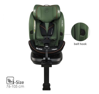 Κάθισμα Αυτοκινήτου Bebe Stars i-Apex i-Size 360° Green 916-176 στο Bebe Maison