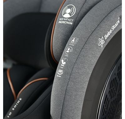 Κάθισμα Αυτοκινήτου Bebe Stars i-Apex i-Size 360° Grey 916-186 στο Bebe Maison