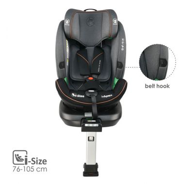 Κάθισμα Αυτοκινήτου Bebe Stars i-Apex i-Size 360° Grey 916-186 στο Bebe Maison