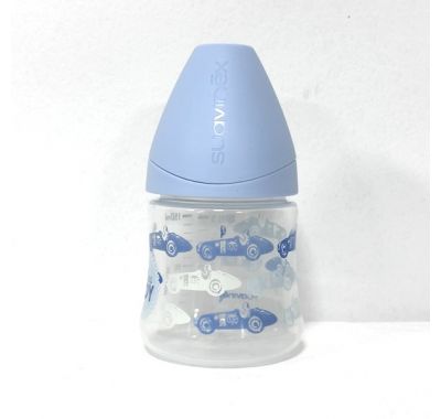Μπιμπερό πλαστικό Suavinex "Blue Toy 02" 150ml 0-6M στο Bebe Maison