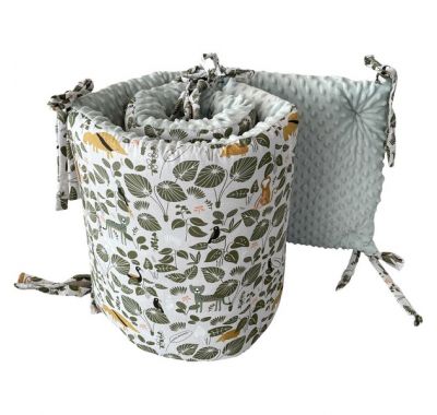 Προστατευτική πάντα 2.1μ Catriss Minty Jungle στο Bebe Maison