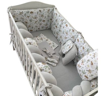 Ολοκληρωμένο σετ προίκας μωρού Catriss Grey Whisper στο Bebe Maison