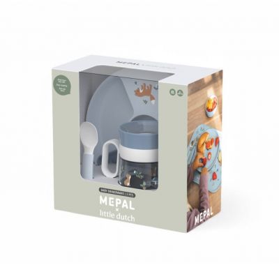 Βρεφικό σετ φαγητού Little Dutch 3 τεμαχίων Mio Forest Friends στο Bebe Maison