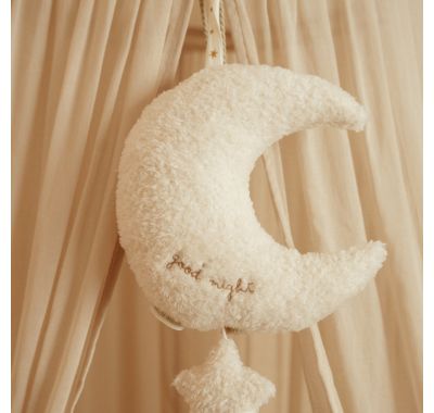 Υφασμάτινο μουσικό φεγγαράκι Little Dutch Newborn Naturals στο Bebe Maison