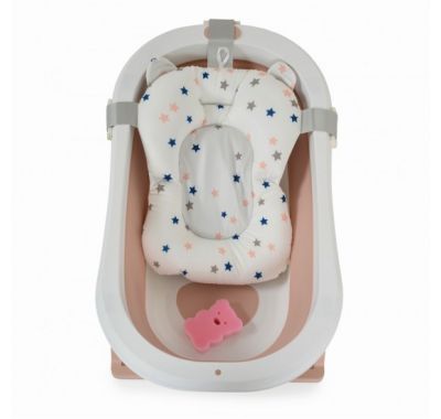 Σετ πτυσσόμενη μπανιέρα Cangaroo Palma Pink 3τμχ στο Bebe Maison