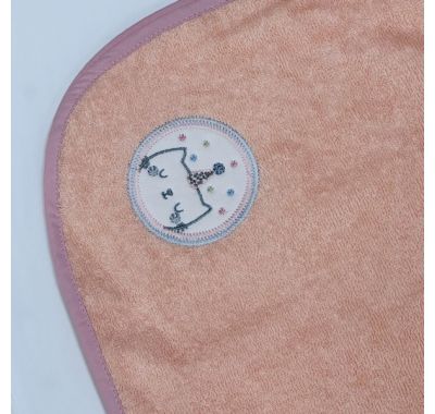 Μπουρνούζι κάπα βαμβακερό σομόν Funna Baby στο Bebe Maison