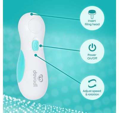 Ηλεκτρική Βρεφική Λίμα Dovadi με 6 Ανταλλακτικές Κεφαλές στο Bebe Maison