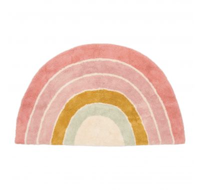 Χαλί δωματίου Little Dutch Rainbow Pink με υπόστρωμα latex 80x130 στο Bebe Maison