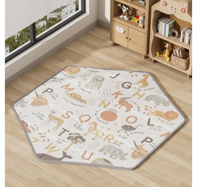 Χαλάκι δραστηριοτήτων Bebe Stars διπλής όψης εξάγωνο 135x135x1 100-504 στο Bebe Maison