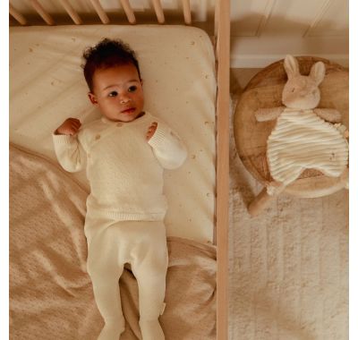 Υφασμάτινο ανάγλυφο ντουντού  κουνελάκι Little Dutch Newborn Naturals στο Bebe Maison