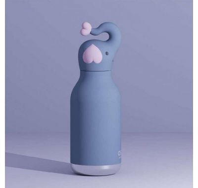 Ανοξείδωτο παιδικό παγουράκι με καλαμάκι 475ml Asobu Bestie Bottle Elephant στο Bebe Maison