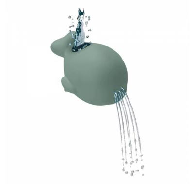 Πτυσσόμενη μπανιέρα Bebe Stars με θερμόμετρο Whale Olive στο Bebe Maison