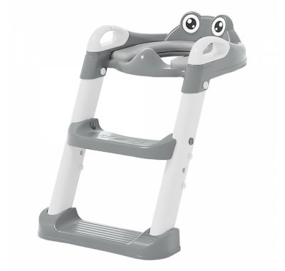 Κάθισμα τουαλέτας Bebe Stars  με σκαλοπάτια Frog Grey στο Bebe Maison
