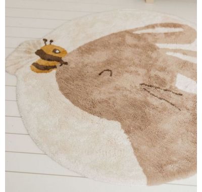 Χαλί δωματίου Little Dutch Rabbit bee με υπόστρωμα latex 100x110 στο Bebe Maison