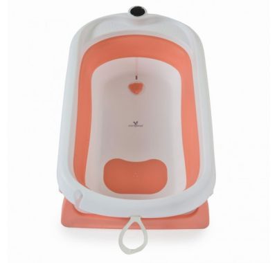 Σετ βρεφικής πτυσσόμενης μπανιέρας Cangaroo Balena Pink στο Bebe Maison