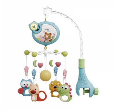 Μουσικό κρεβατιού Bebe Stars με φως Cartoon Bear Blue στο Bebe Maison
