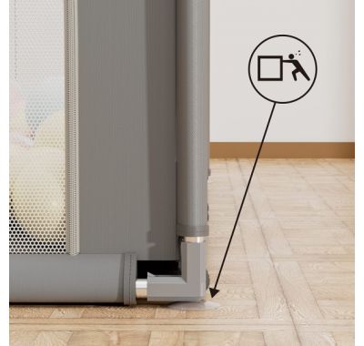 Πάρκο για μωρά ορθογώνιο 180×200 Bebe Stars Playzen Grey 880-200 στο Bebe Maison