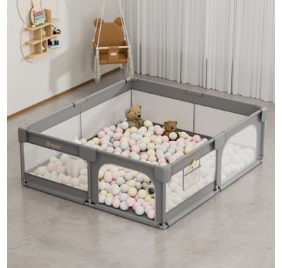 Πάρκο για μωρά ορθογώνιο 180×200 Bebe Stars Playzen Grey 880-200 στο Bebe Maison