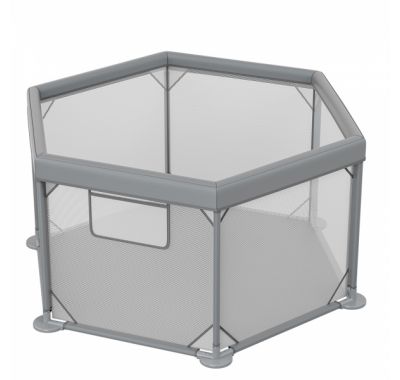 Παρκοκρέβατο Πολύγωνο Bebe Stars Nestilo Grey 889-100 στο Bebe Maison