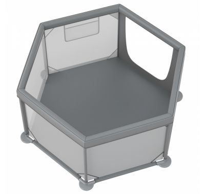 Παρκοκρέβατο Πολύγωνο Bebe Stars Nestilo Grey 889-100 στο Bebe Maison