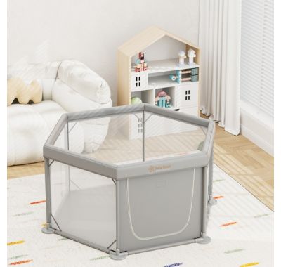 Παρκοκρέβατο Πολύγωνο Bebe Stars Nestilo Grey 889-100 στο Bebe Maison