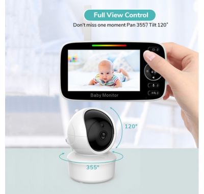 Ενδοεπικοινωνία με περιστρεφόμενη κάμερα Bebe Stars 4,3″ 9506 στο Bebe Maison