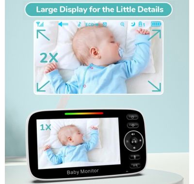 Ενδοεπικοινωνία με περιστρεφόμενη κάμερα Bebe Stars 4,3″ 9506 στο Bebe Maison