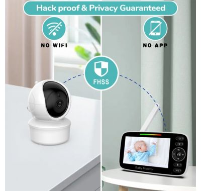 Ενδοεπικοινωνία με περιστρεφόμενη κάμερα Bebe Stars 4,3″ 9506 στο Bebe Maison