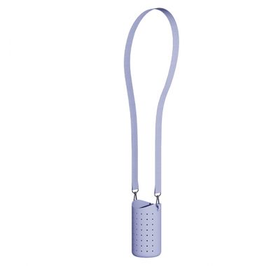 Σιλικονούχος θήκη με ιμάντα & συλλεκτικά Charms Asobu Bestie sling για παγουράκι Λιλά στο Bebe Maison