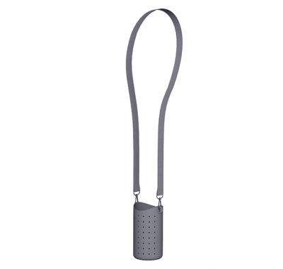 Σιλικονούχος θήκη με ιμάντα & συλλεκτικά Charms Asobu Bestie sling για παγουράκι Smoke στο Bebe Maison