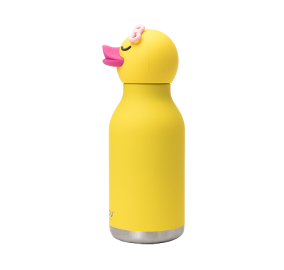 Ανοξείδωτο παιδικό παγουράκι με καλαμάκι 475ml Asobu Bestie Bottle Ducky στο Bebe Maison