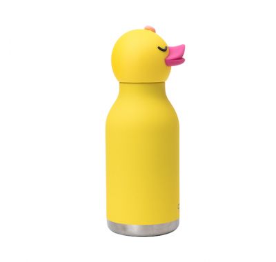 Ανοξείδωτο παιδικό παγουράκι με καλαμάκι 475ml Asobu Bestie Bottle Ducky στο Bebe Maison