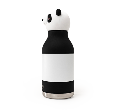 Ανοξείδωτο παιδικό παγουράκι με καλαμάκι 475ml Asobu Bestie Bottle Panda στο Bebe Maison