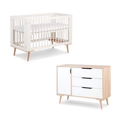 Ολοκληρωμένο βρεφικό δωμάτιο Klups Sofie white 120*60cm στο Bebe Maison