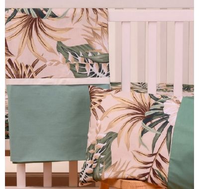 Σετ σεντόνια κούνιας Abo Tropical Leaves 3τμχ στο Bebe Maison