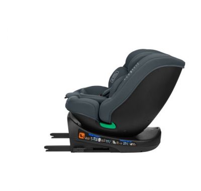 Παιδικό κάθισμα αυτοκινήτου Kikka Boo i-SIZE 40-150 εκ. i-Round Dark Grey στο Bebe Maison