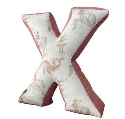 Διακοσμητικό μαξιλάρι Catriss  μονόγραμμα 45εκ Rose Fantasy στο Bebe Maison