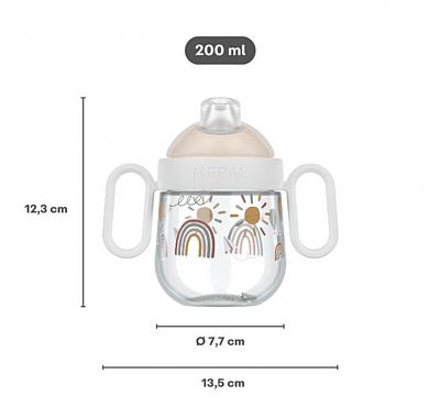 Εκπαιδευτικό ποτηράκι με χειρολαβές Little Dutch Mio 200 ml - Fairy Garden στο Bebe Maison