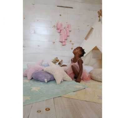 Μαξιλάρι Lorena Canals Αστέρι ροζ στο Bebe Maison