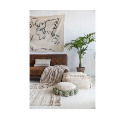 Πουφ Lorena Canals Κρεμ στο Bebe Maison