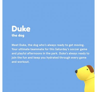 Ανοξείδωτο παιδικό παγουράκι με καλαμάκι 475ml Asobu Bestie Bottle Dog στο Bebe Maison