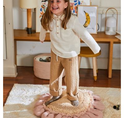 Πουφ Lorena Canals Pink Daisy στο Bebe Maison