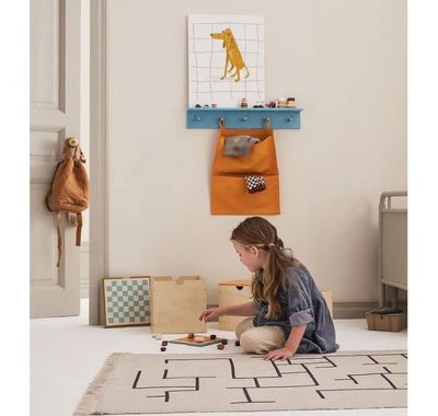 Χαλί βαμβακερό Kids Concept Geometric 130x90 εκ. στο Bebe Maison
